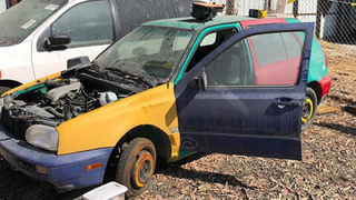 This Mad Genius Is Saving An Ultra-Rare VW Harlequin From The Junkyard And Is Driving It Across The Country